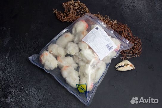 Краб камчатский, мясо розочки