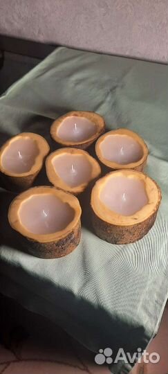 Свечи из дерева