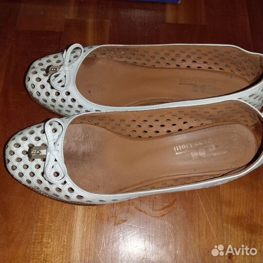 Туфельки летние перфорированные 38