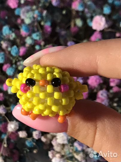 Амигуруми цыпа из бисера)