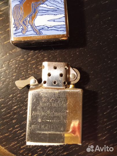 Зажигалка бензиновая zippo Horse Polish Chrome