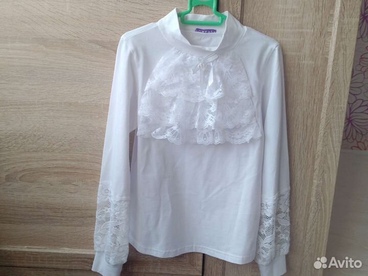 Блузки школьные 122 128
