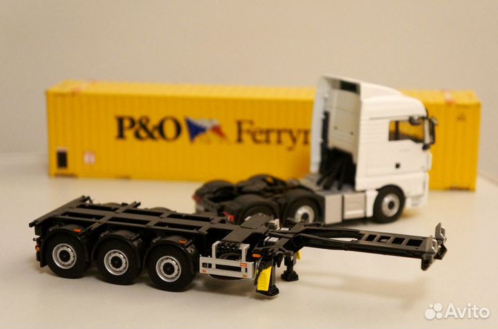 1/50 тягач MAN контейнеровоз контейнер 45 фт WSI