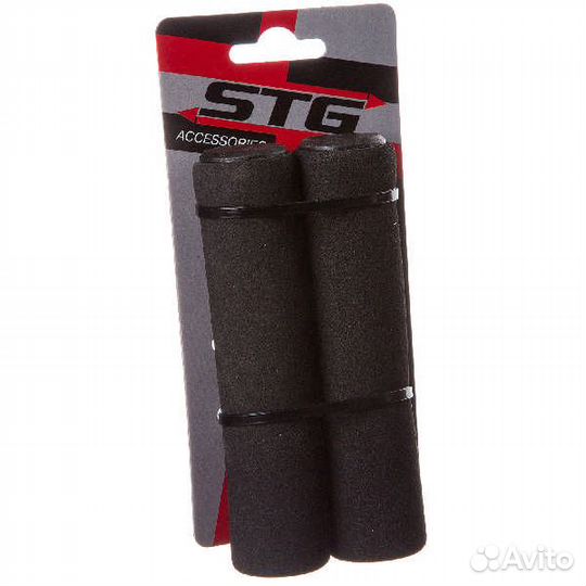 Грипсы (ручки на руль велосипеда) HL-GR14+HL-04, 130 мм, чёрные, инд.уп