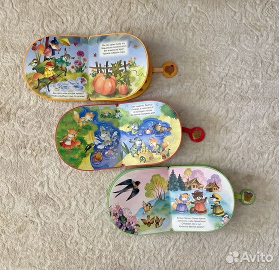 Детские книги 40шт + 15 наборов с карт. 1-5 лет