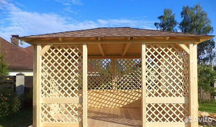 Дачная Беседка В Японском Стиле 3,5x4,5 под ключ