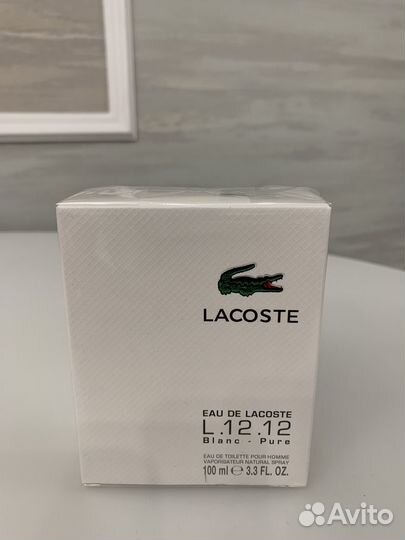 Мужской парфюм Lacoste L.12.12 Blanc