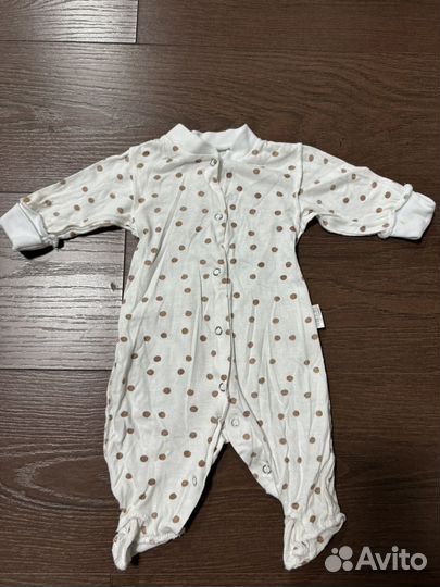 Детская одежда пакетом слипы 0-4 месяцев