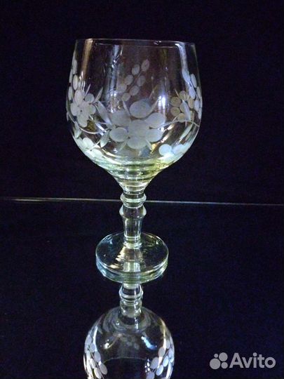 Фужеры стекло СССР 6 шт. лзхс 70-е