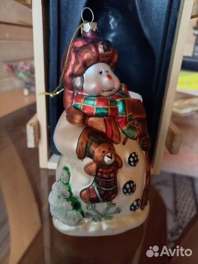 Ёлочная игрушка Снеговик новая большая