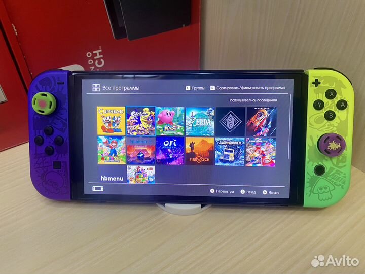 Прошитый Nintendo switch Oled 192gb. Идеал
