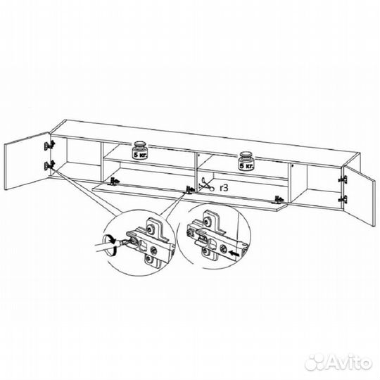 Тумба подвесная