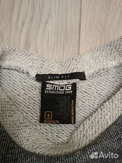 Джемпер slim FIT smog