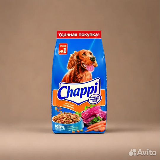 Сухой корм для собак Chappi 15 кг