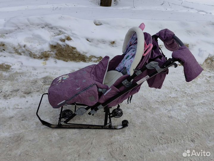 Санки коляска nika kids