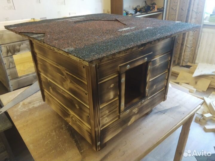 Домик для кошки или собаки уличный утепленный