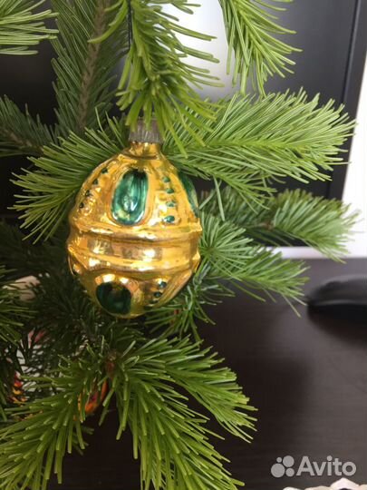 Елочные игрушки Старик Хоттабыч, шишка СССР