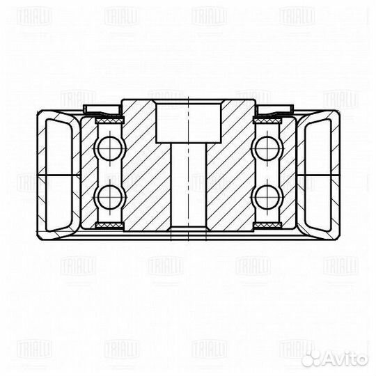 Ролик грм натяжной опорный trialli CM 5135