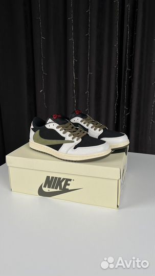 Nike air jordan 1 low x travis scott olive