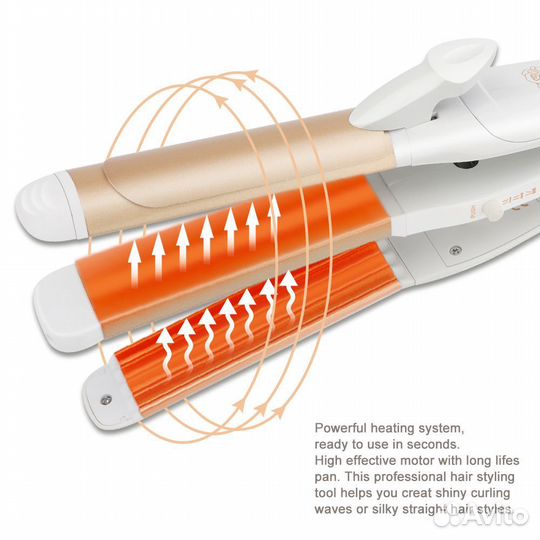 Щипцы для завивки волос 3в1 Gemei