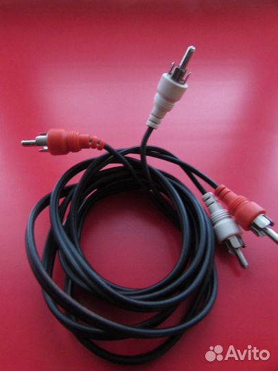 Кабель 2RCA, 2тюльпана 1.5 м