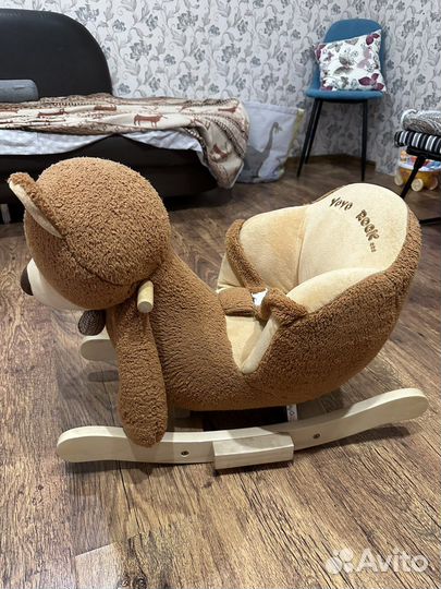 Детская игрушка качалка мишка