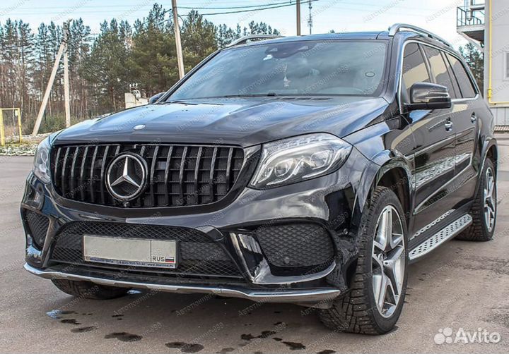 Решетка радиатора с эмблемой Mercedes GLS X166