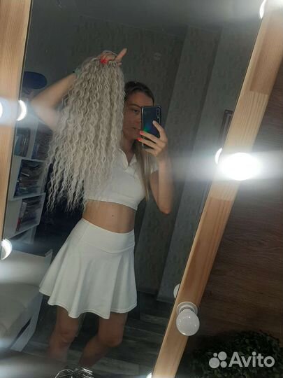 Кудрявый хвост, накладной хвост,афрохвост