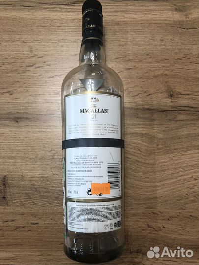 Бутылка пустая macallan 21