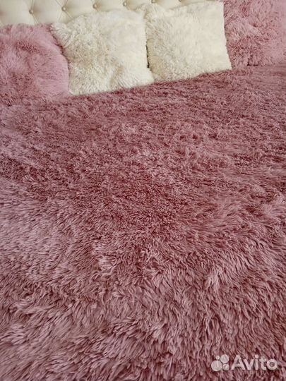 Плед пушистый травка