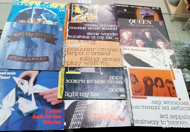 Виниловые пластинки разные, много
