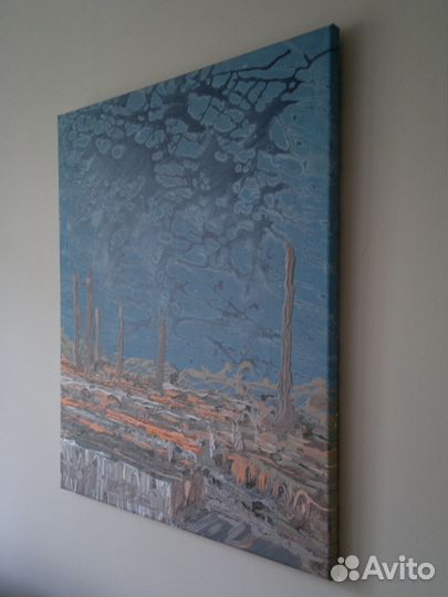 Картина на холсте и подрамнике, размер 60*50