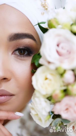 Макияж, причёски, платок на никах