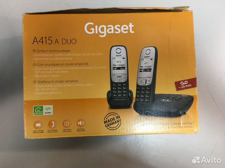 Телефоны Gigaset A400H/A415 DUO/A415 A DUO