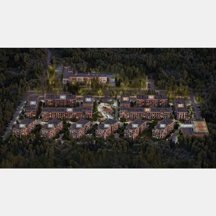 1-к. квартира, 36,8 м², 1/4 эт.