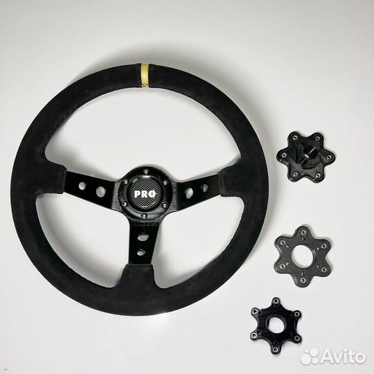 Руль + адаптер/проставка для Logitech G25 G27 G29