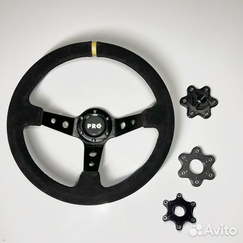 Руль + адаптер/проставка для Logitech G25 G27 G29