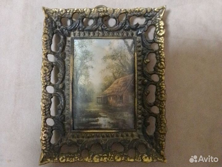 Картины шелкография в бронзе