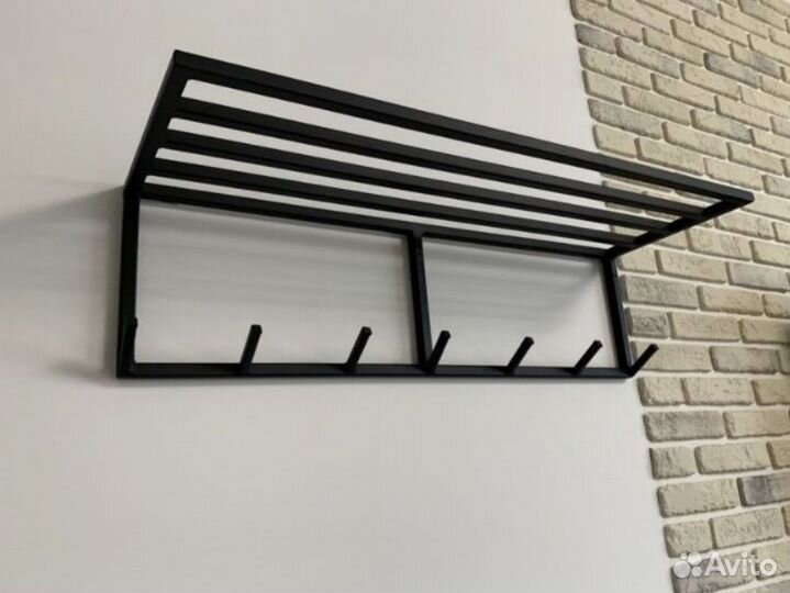 Вешалка настенная для прихожей металлическая лофт