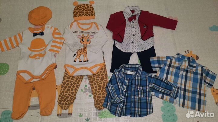 Детские вещи пакетом плюс памперсы в подарок