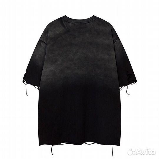 Черная Оверсайз Футболка 