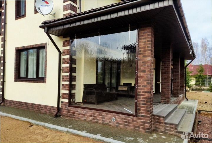 Мягкие окна для террас, летних кафе под ключ