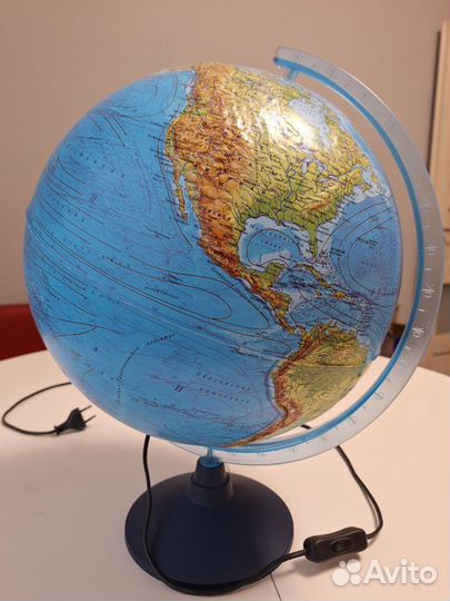 Глобус с подсветкой большой