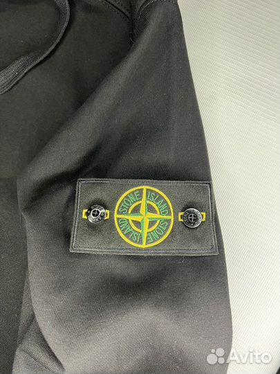 Зип худи stone island черная