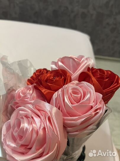 Букет из атласных лент