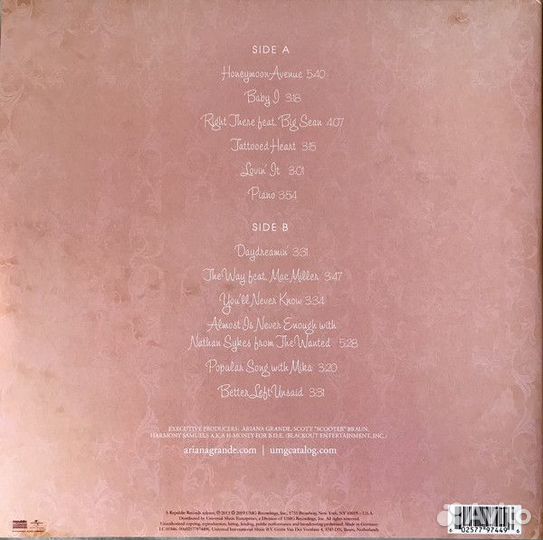 Виниловая пластинка Grande, Ariana, Yours Truly
