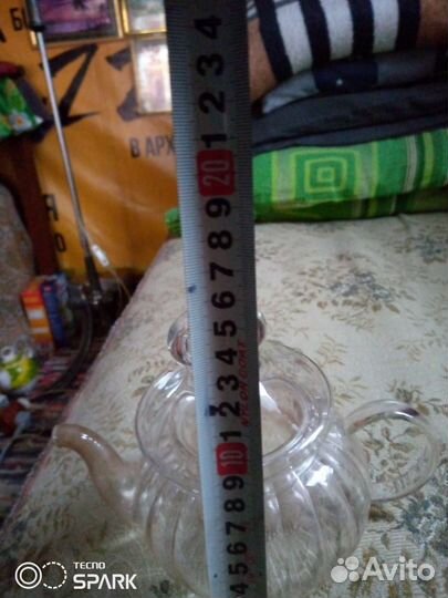 Чайник заварочный прозрачный с колбой внутри