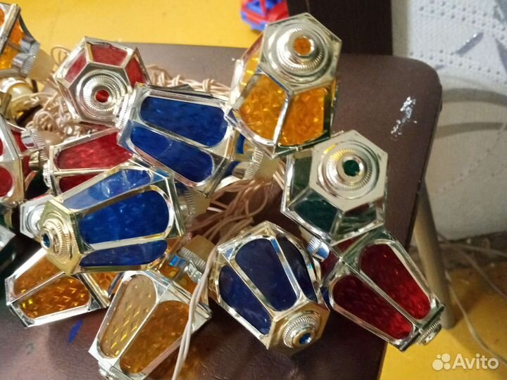 Гирлянда СССР фонарики Радуга 1