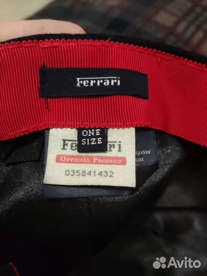 Бейсболка ferrari
