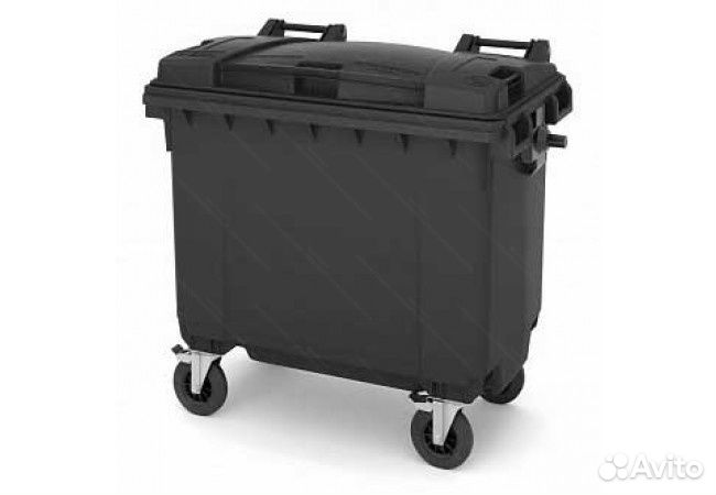 Пластиковый мусорный контейнер 660л-4934